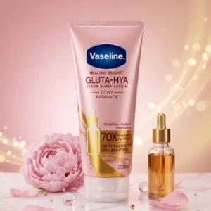 Vaseline Healthy Bright Gluta-Hya Dewy Radiance Serum Burst Body Lotion, 330ml