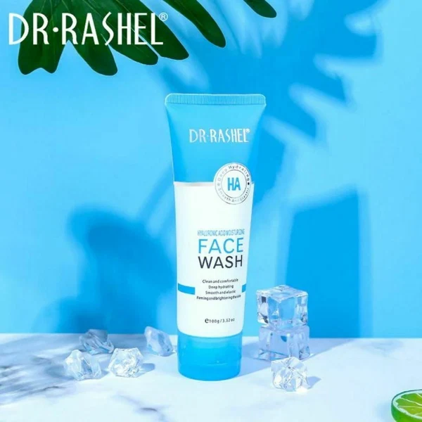 DR RASHEL Hyaluronic Acid Moisturizing and Smooth Face Wash, 100g - Image 2